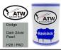 Preview: Dodge, Dark Silver Pearl, H28 / PAD: 500ml Lackdose, von ATW Autoteile West.
